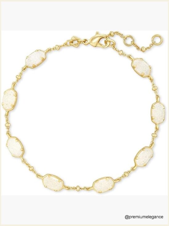 Jewelry - Gold Link Bracelet with Chain Lobster Claw Clasp Fashion Jewelry